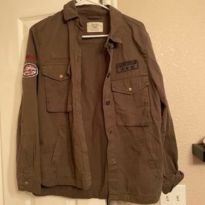 Vintage oversized Green Army Jacket SIZE S